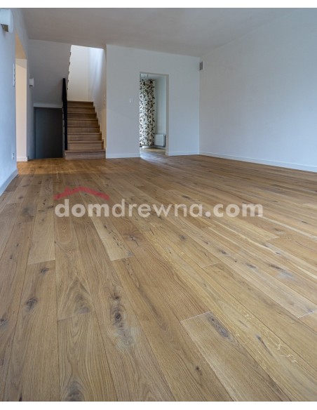 Dąb bielony, szczotkowany, rustikal