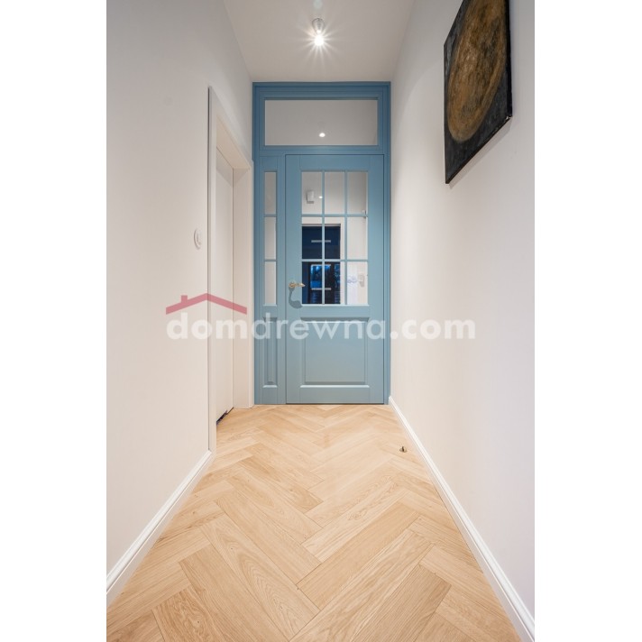 Drzwi drewniane - miętowe