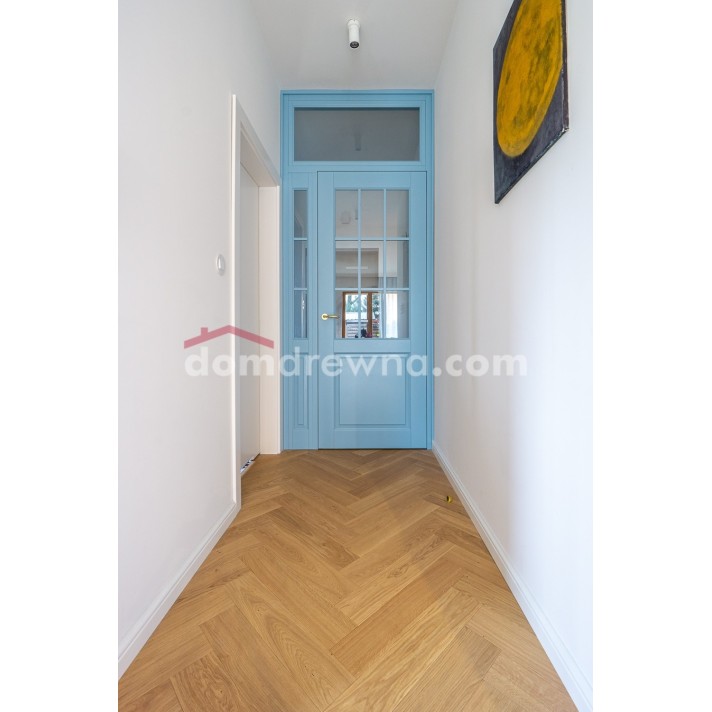 Drzwi drewniane - miętowe