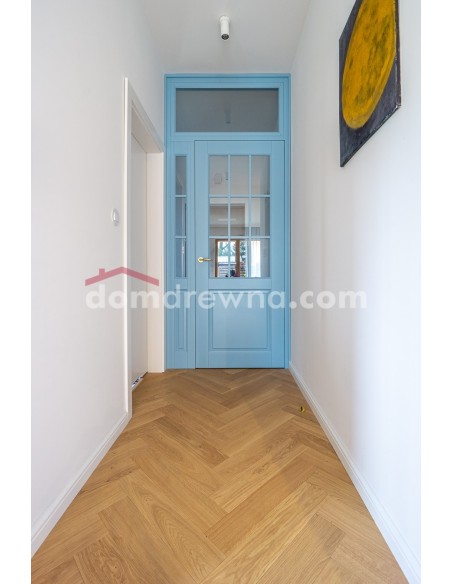 Drzwi drewniane - miętowe