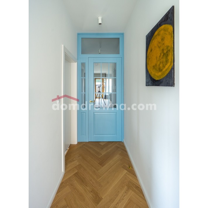 Drzwi drewniane - miętowe