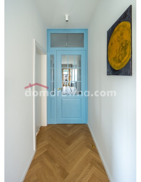 Drzwi drewniane - miętowe