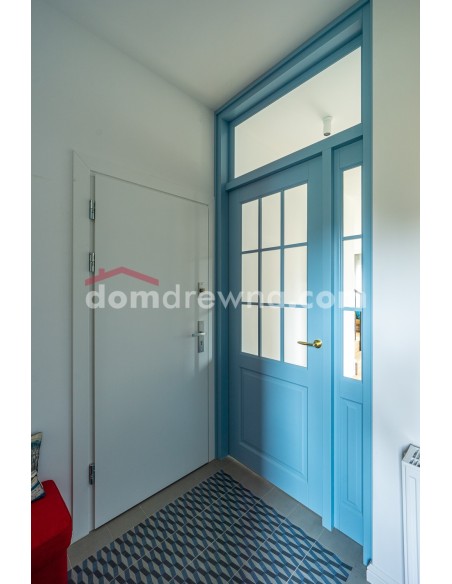 Drzwi drewniane - miętowe