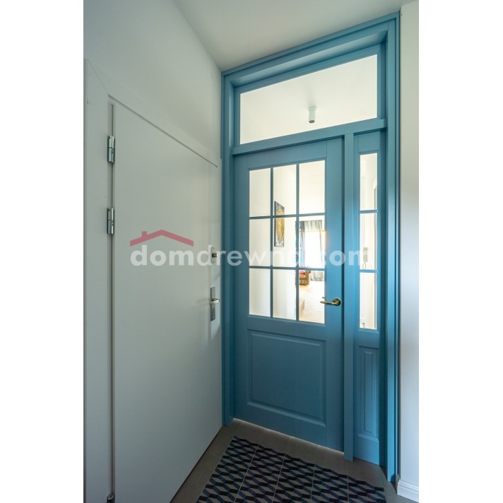 Drzwi drewniane - miętowe