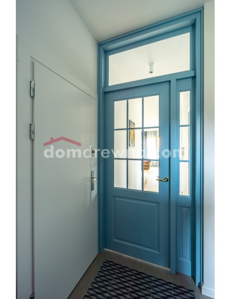 Drzwi drewniane - miętowe