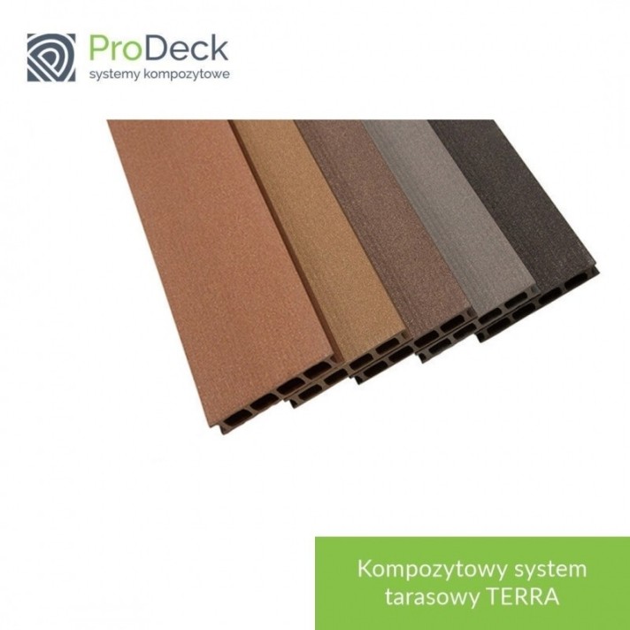 PRODECK - TERRA - WIŚNIA - deska kompozytowa 400 cm