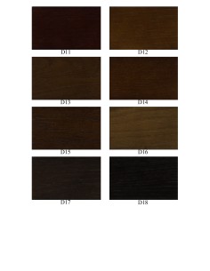 Dąb - kolory wybarwień 2