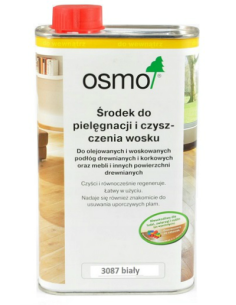 OSMO 3087 Biały - 0,5 L - Środek do czyszczenia i pielęgnacji wosku podłóg bielonych