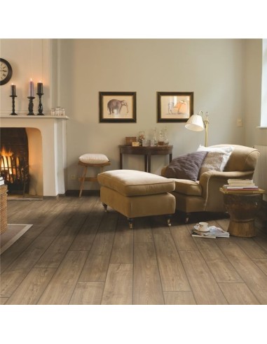 Quick Step - Dąb skrobany brązowy