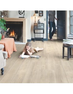 Quick Step - Dąb ze śladami cięcia piłą beżowy 2