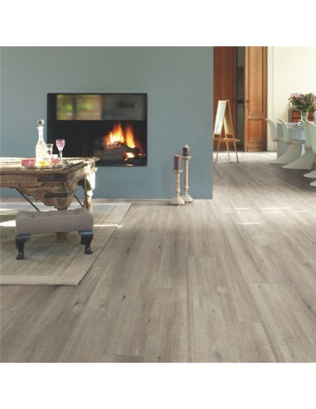 Quick Step - Dąb ze śladami cięcia piłą szary