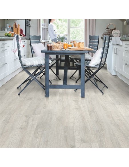 Quick Step - Dąb regenerowany biały patynowany