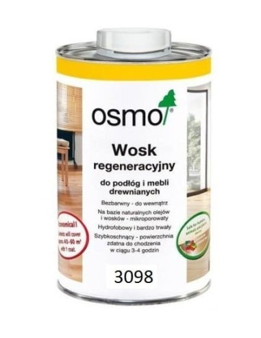 OSMO 3098  - 1 L - Wosk regeneracyjny bezbarwny półmat antypoślizgowy