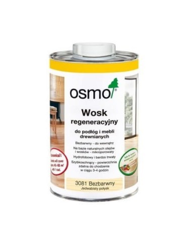 OSMO 3081  - 1 L - Wosk regeneracyjny bezbarwny jedwabisty połysk