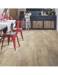 Quick Step - Dąb canyon jasnobrązowy ze śladami cięcia piłą 2